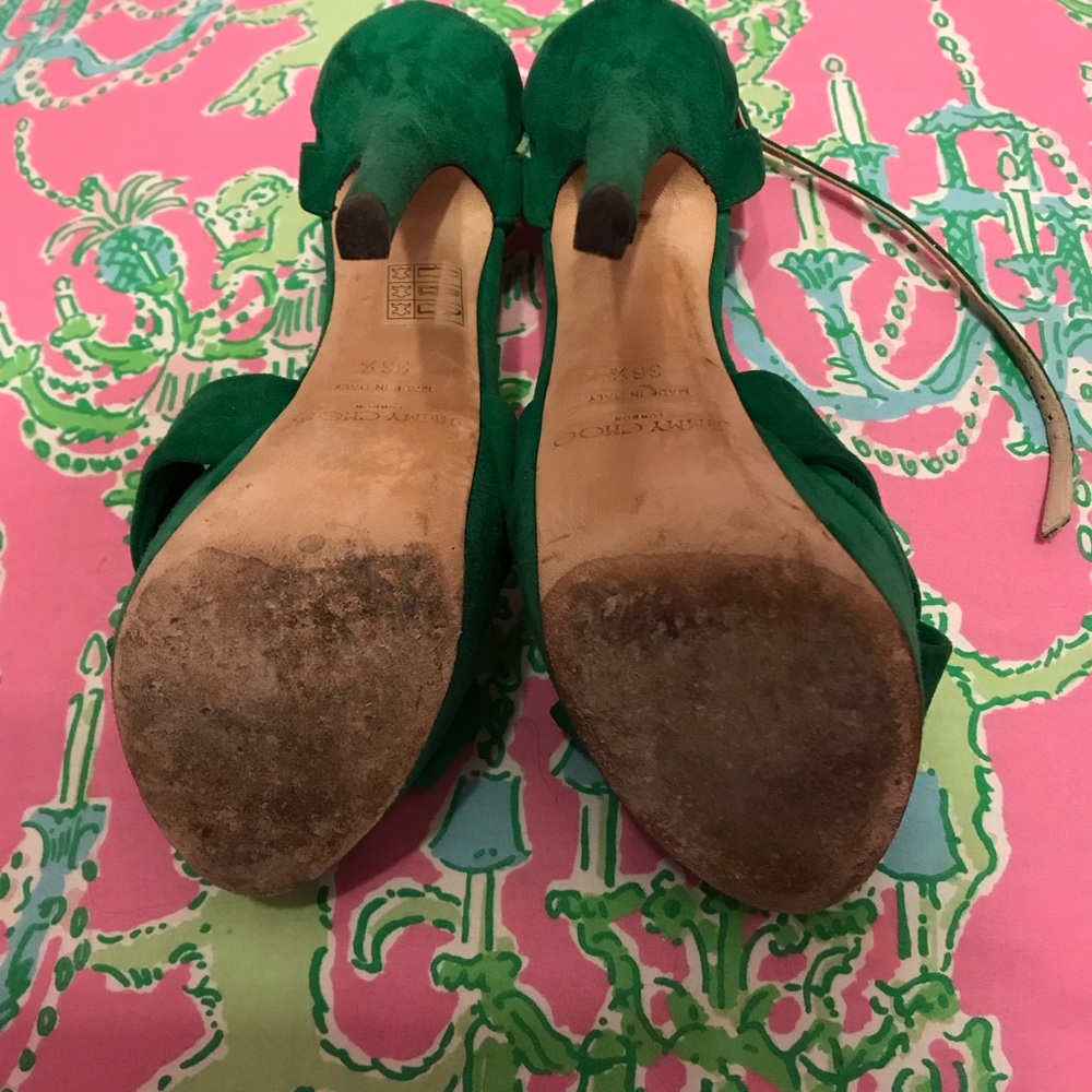 Jimmy Choo Green Heels - Picture 4 of 8